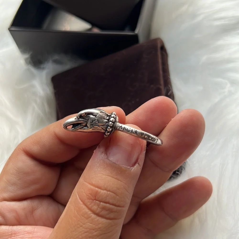 Gucci Ring Anger Forest Eagle Head silver 925‎